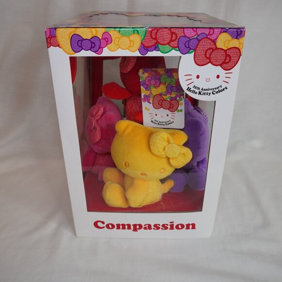 Rare Hello Kitty Colors 35th Anniversary Plushie Plush Set 2009 Sanrio 5 Colors - Picture 4 of 6
